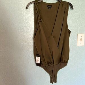 Marciano olive green bodysuit